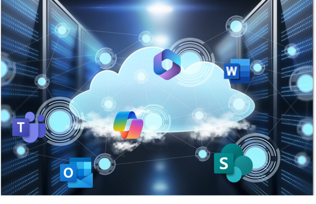 Microsoft apps in a cloud